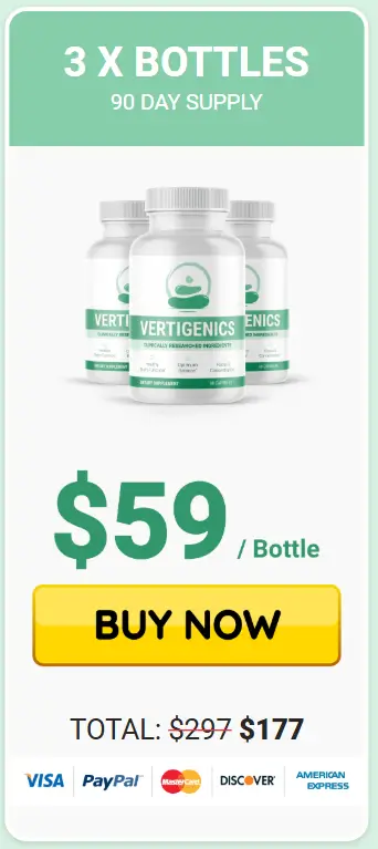 Vertigenics 3 Bottles 90 Day Supply Bundle